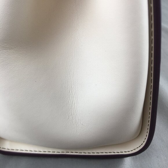 Tory Burch Eleanor Spazzolato Satchel Bag white - Picture 9 of 16